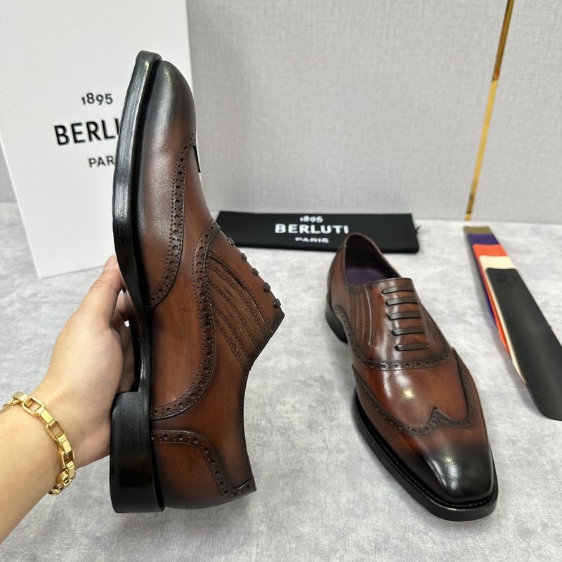 벨루티 남성 수제 염색 정장 구두 001-262483