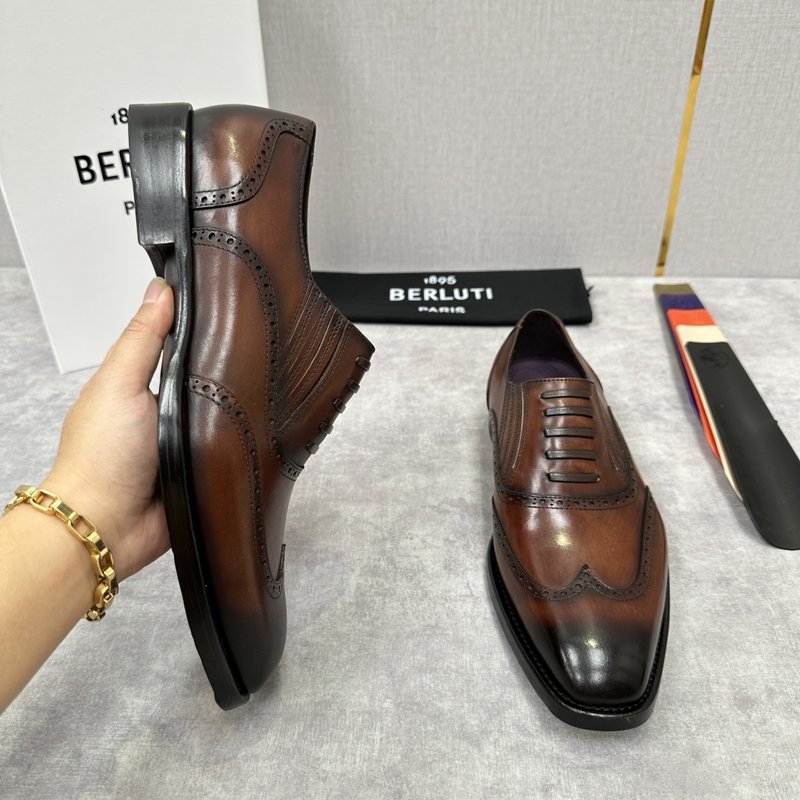 벨루티 남성 수제 염색 정장 구두 001-262483