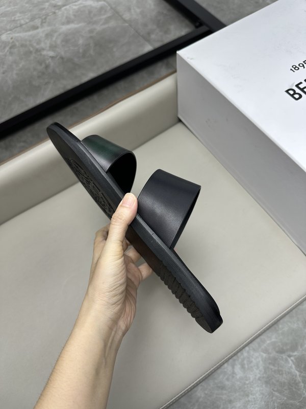 벨루티 남성용 프리미엄 수제 가죽 슬리퍼 001-262515