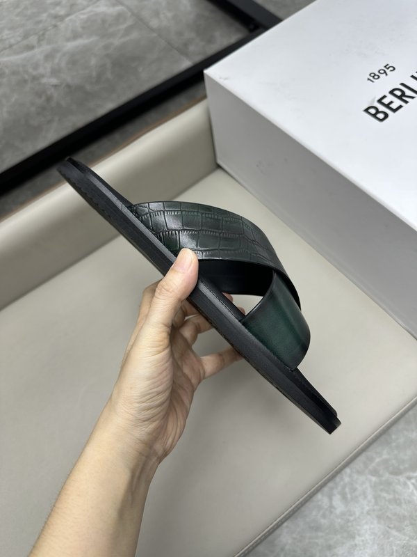 벨루티 남성 프리미엄 가죽 슬리퍼 001-262518