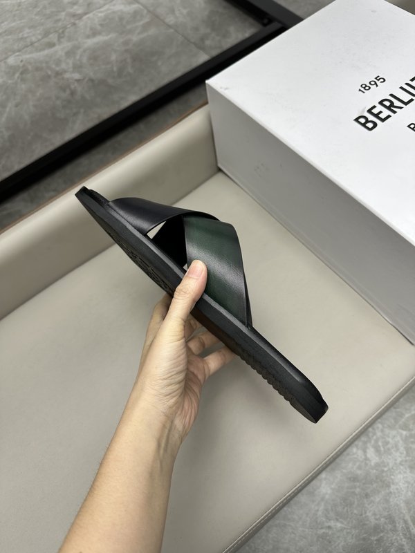 벨루티 남성 가죽 수제 슬리퍼 001-262521