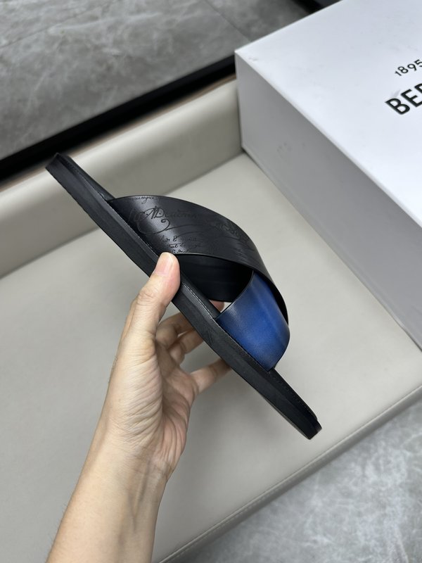 벨루티 남성 가죽 여름 슬리퍼 001-262523