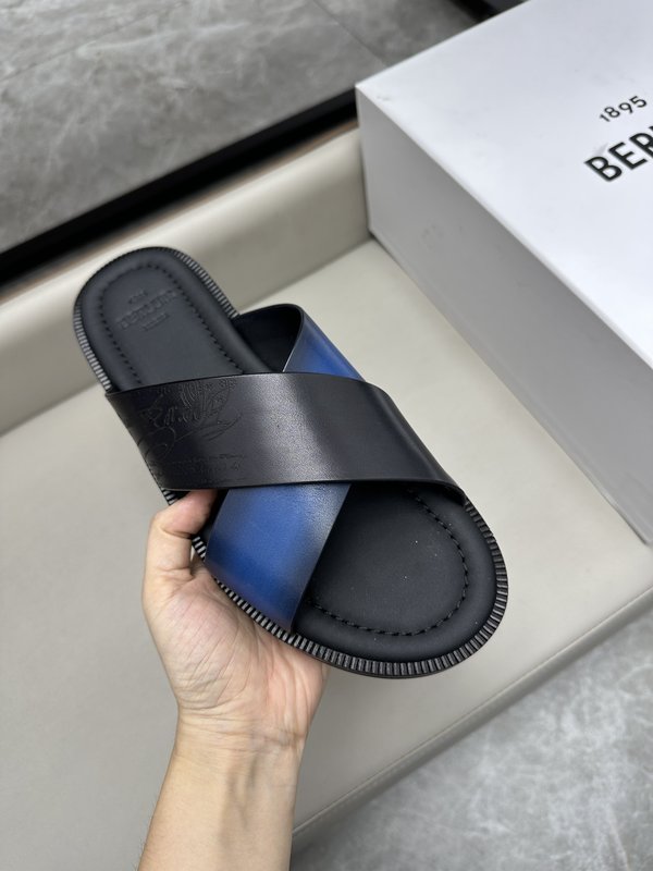 벨루티 남성 가죽 여름 슬리퍼 001-262523