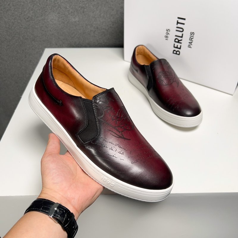 Berluti 벨루티 남성 수제 가죽 스니커즈 001-262555