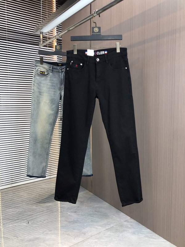 몽클레르春夏 슬림 스트레이트 데님 팬츠 001-262854