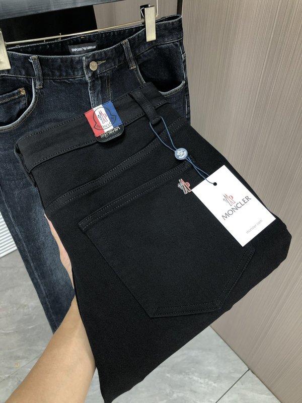 몽클레어 남성용 슬림 스트레이트 데님 팬츠 001-262864