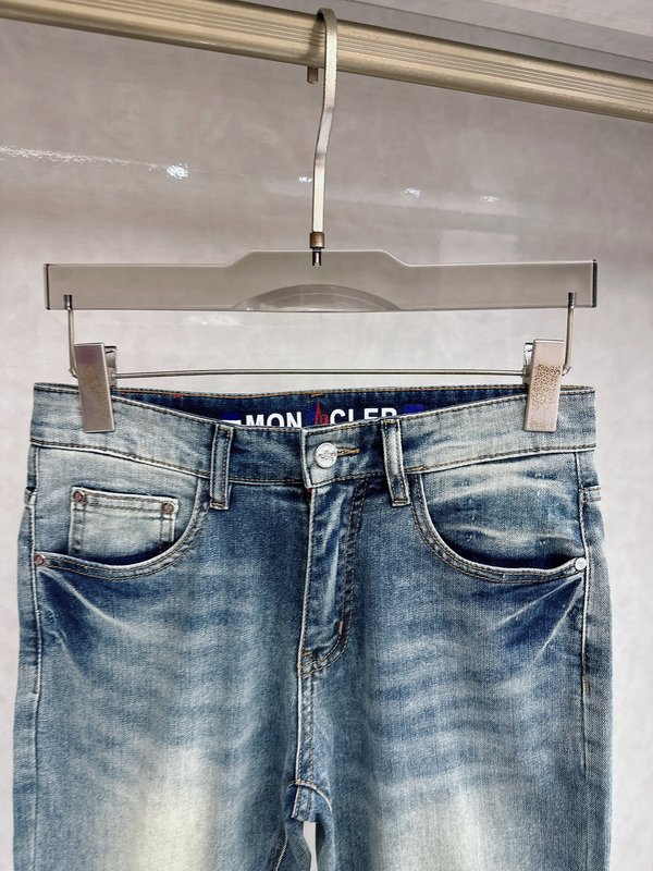 몽클레어 남성 슬림 피트 스트레치 데님 팬츠 001-262889