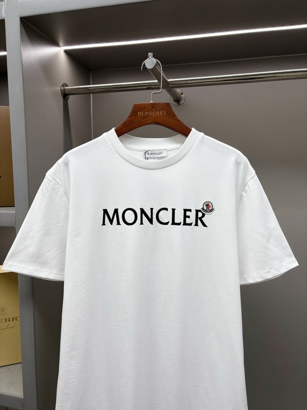 몽클레어 로고 패치 프린팅 반팔 티셔츠 001-262916