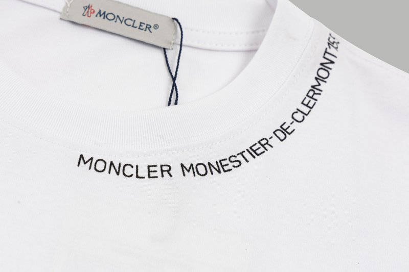 몽클레르 2025 봄 더블 야면 순면 반팔 티셔츠 001-262936