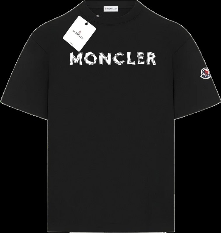 몽클레르 2025 더블 야스 순면 프린팅 반팔 티셔 001-262940