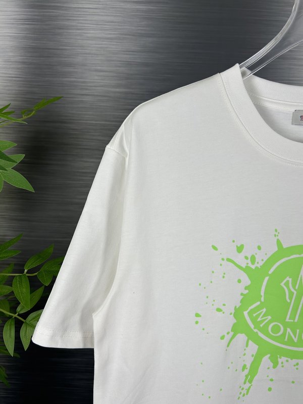 몽클레르 공식同款 프린팅 순면 반팔 티셔츠 001-262964