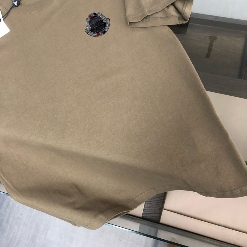 몽클레어 2025 년 커플순수 면 반팔 티셔츠 001-263043