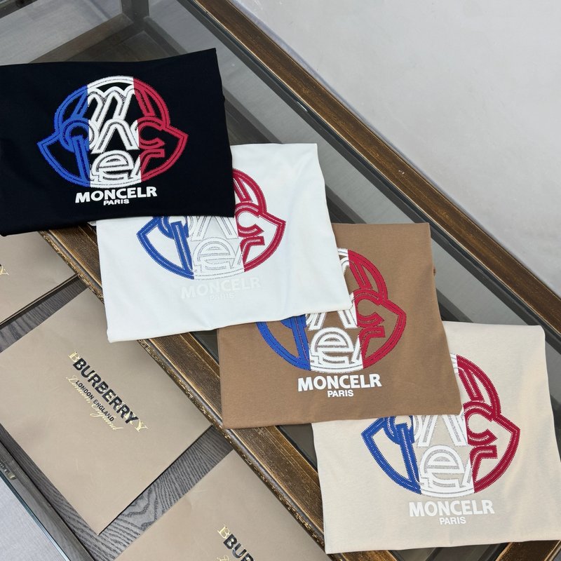몽클레르 커플룩 순면 라운드넥 반팔 티셔츠 001-263062