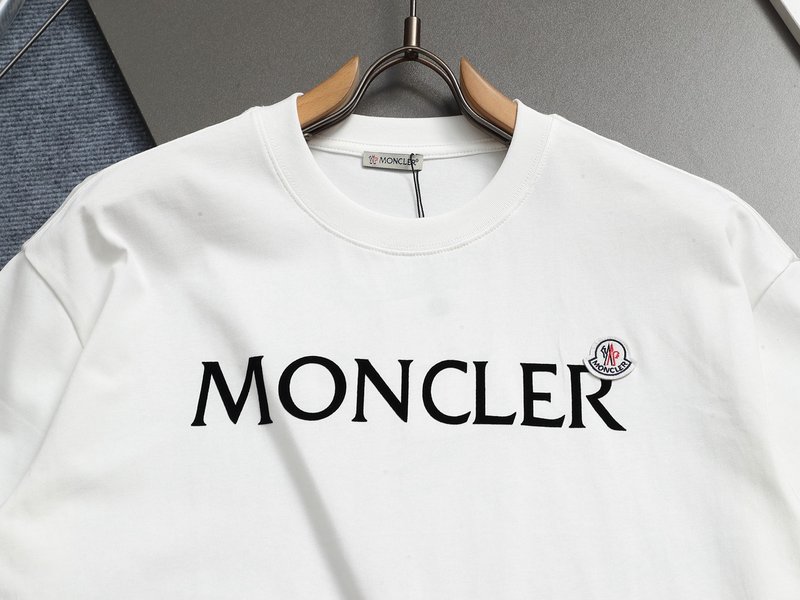 몽클레어 2025 유니섹스 순면 로고 티셔츠 001-263076