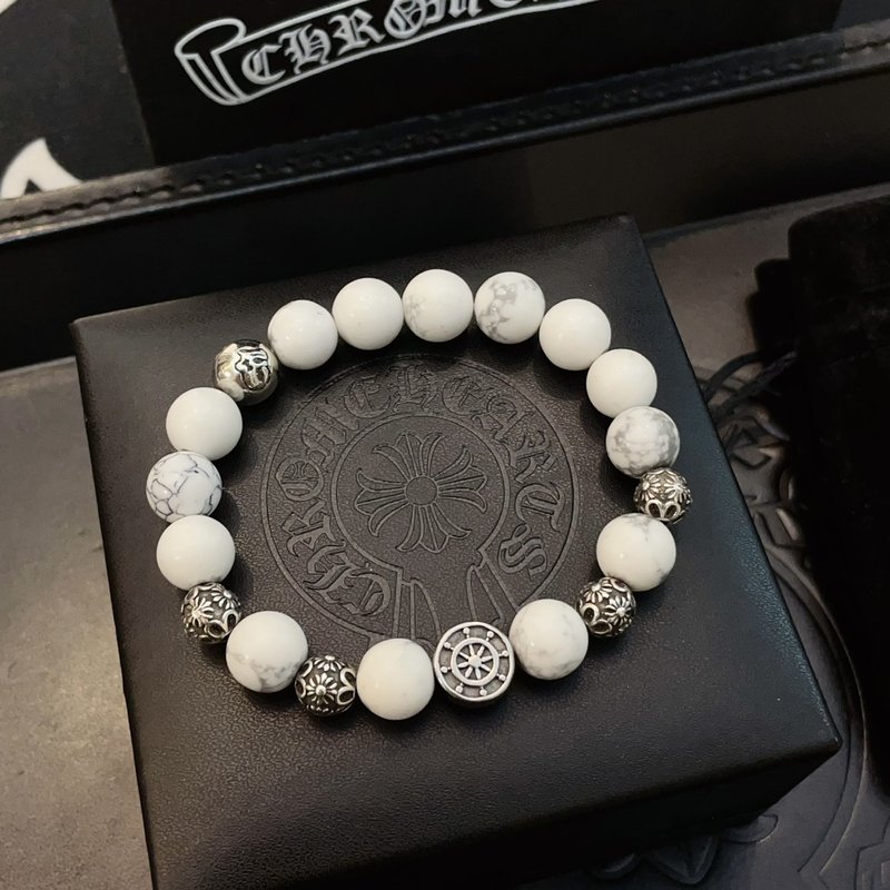 크롬하츠 클래식 화이트 터키석 팔찌 001-263127