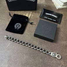 크롬하츠 팔찌 (검정/은색) 18/20/22cm 001-263298