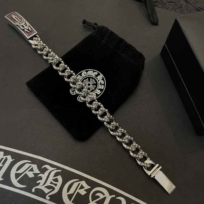 Chrome Hearts 레트로 크로스 플라워 팔찌 001-263329