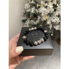 크롬하츠 실버블랙 마노 팔찌 001-263337