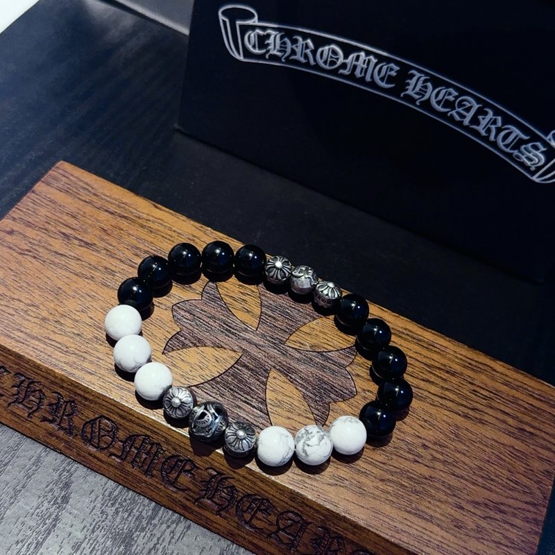 크롬하츠 흑요석 팔찌 복고 멀티 요소 001-263452