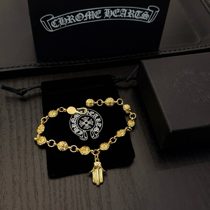 Chrome Hearts 클래식 골드 크로스 플라워 볼 001-263502