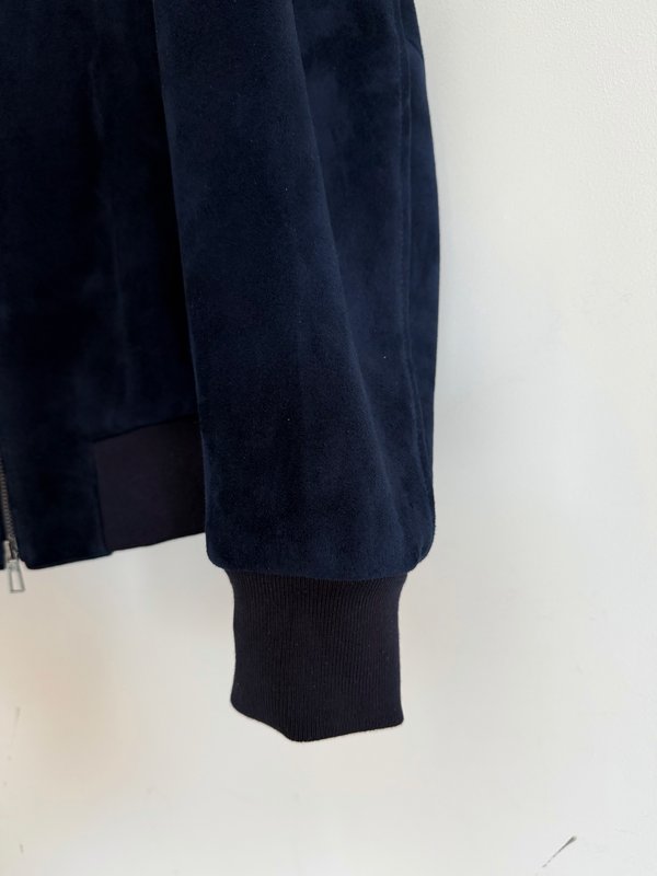 Loro Piana 남색 가죽 자켓 001-263567
