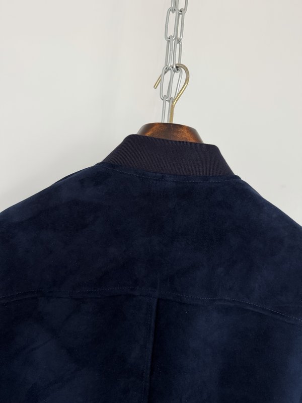 Loro Piana 남색 가죽 자켓 001-263567