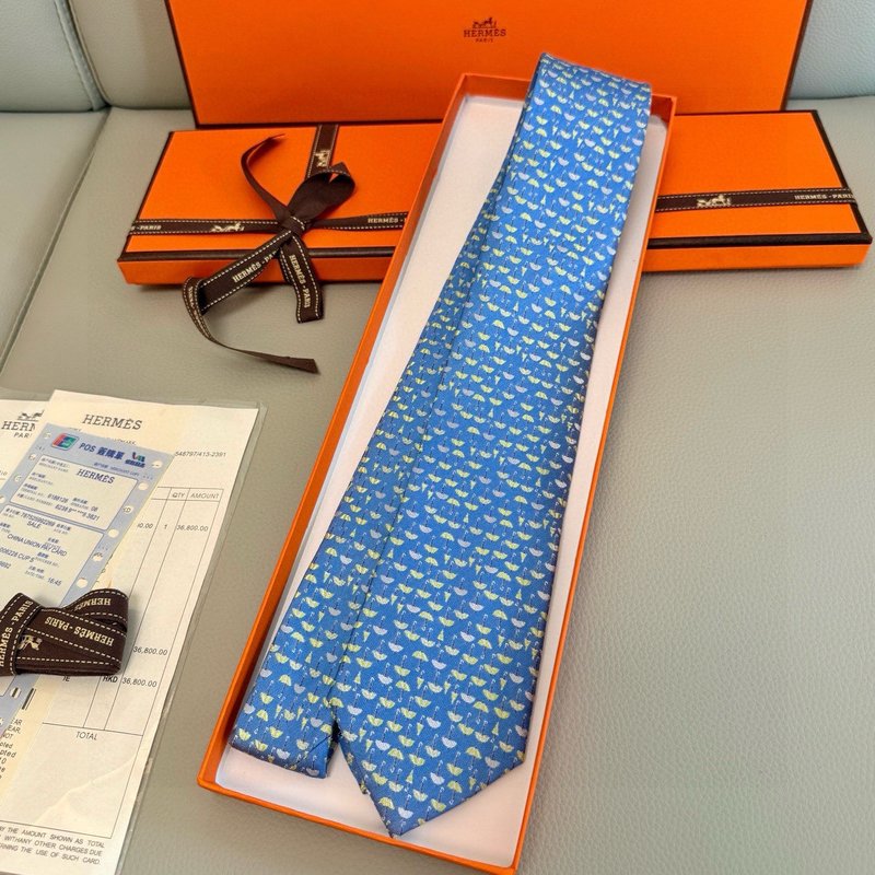 에르메스 우산 프린트 넥타이 001-264179