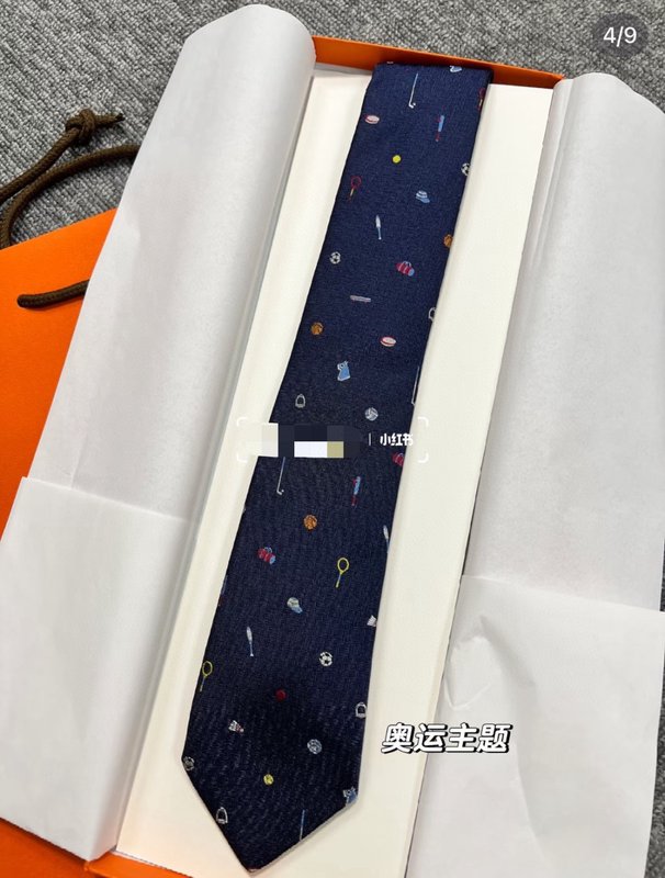 에르메스 올림픽 테마 남성 넥타이 001-264210