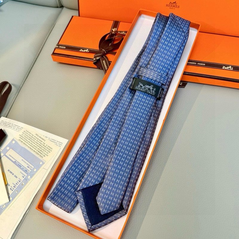에르메스 H 패턴 넥타이 001-264315