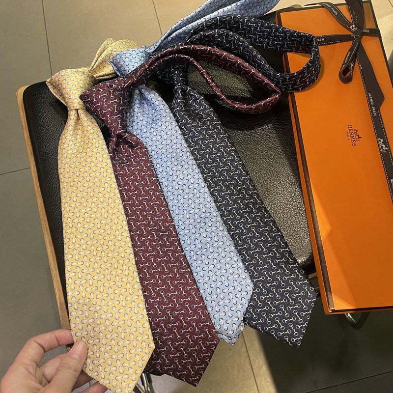 에르메스 H 레터 남성 넥타이 001-264540