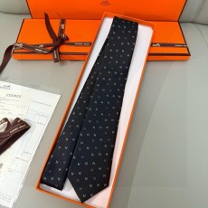 에르메스 신상 H 패턴 실크 넥타이 001-264543