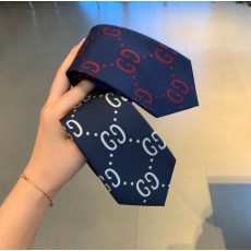 구찌 블랙 자카드 실크 넥타이 001-264819