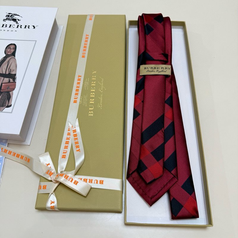 버버리 빈티지 체크 실크 넥타이 001-265095