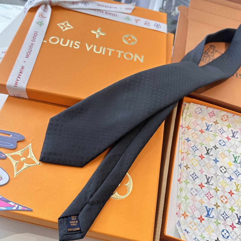 LV 짜임 패턴 실크 넥타이 001-265131