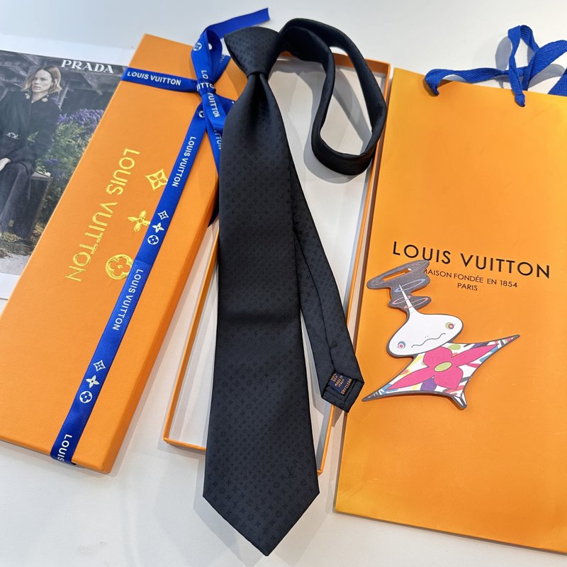 LV 짜임 패턴 실크 넥타이 001-265131