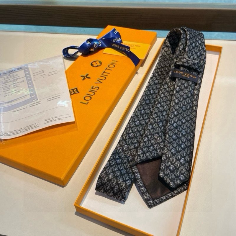 LV 다미에 자카드 실크 넥타이 001-265141