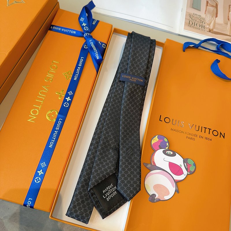 루이비통 LV 피시넷 실크 넥타이 001-265165