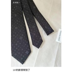 루이비통 다미에 패턴 자카드 실크 넥타이 001-265208
