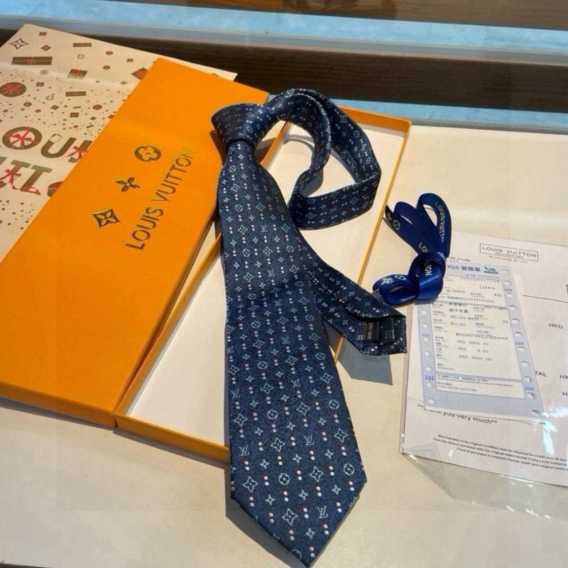 LV 다미에 자카드 실크 넥타이 001-265217