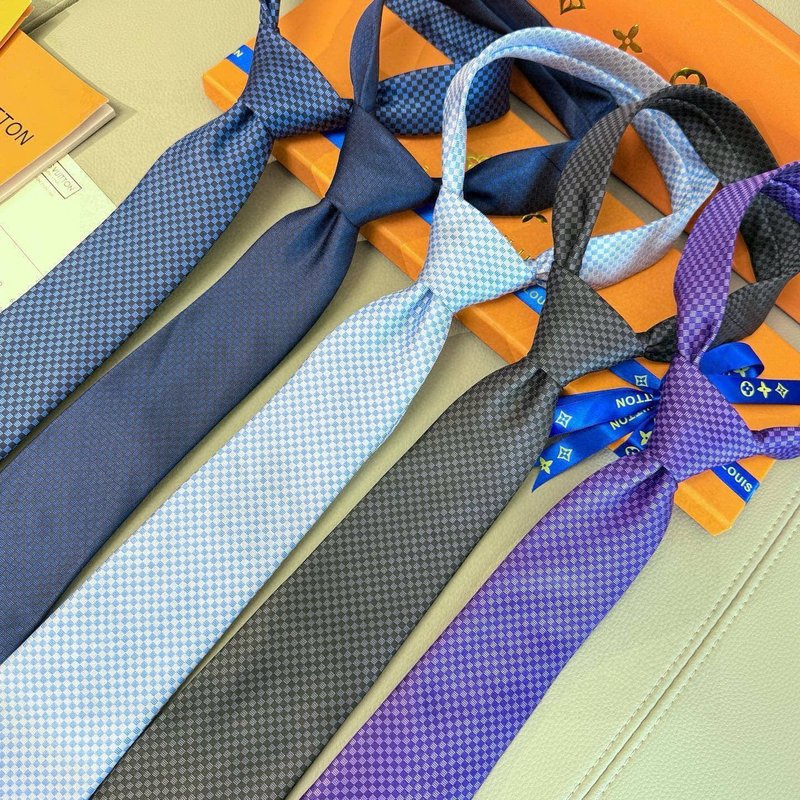 LV 체크 넥타이 001-265250