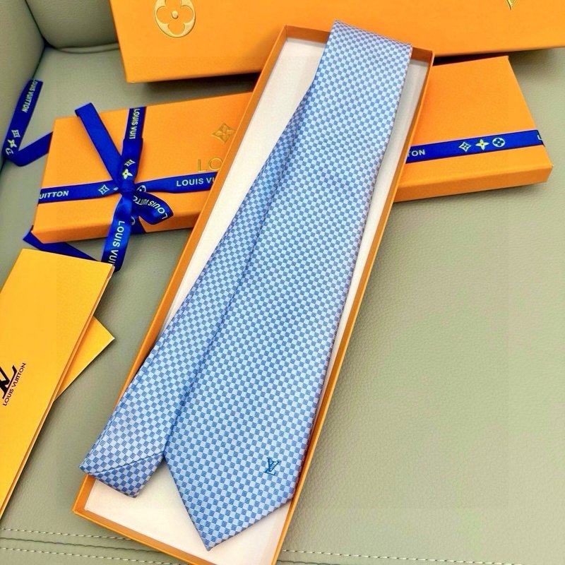 LV 남성용 체크 실크 넥타이 001-265286