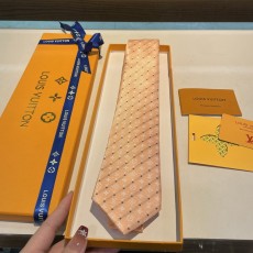 루이비통 다미에 자카드 실크 넥타이 001-265288