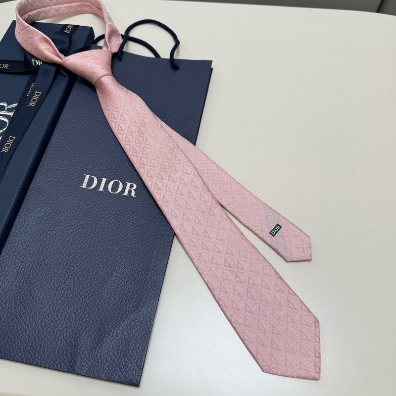 디올 라인 다이아몬드 패턴 넥타이 001-265370
