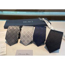 디올 남성 실크 트렐리스 그물 패턴 넥타이 001-265387