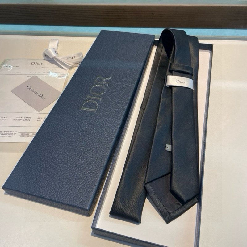 디올 로고 자카드 넥타이 001-265415