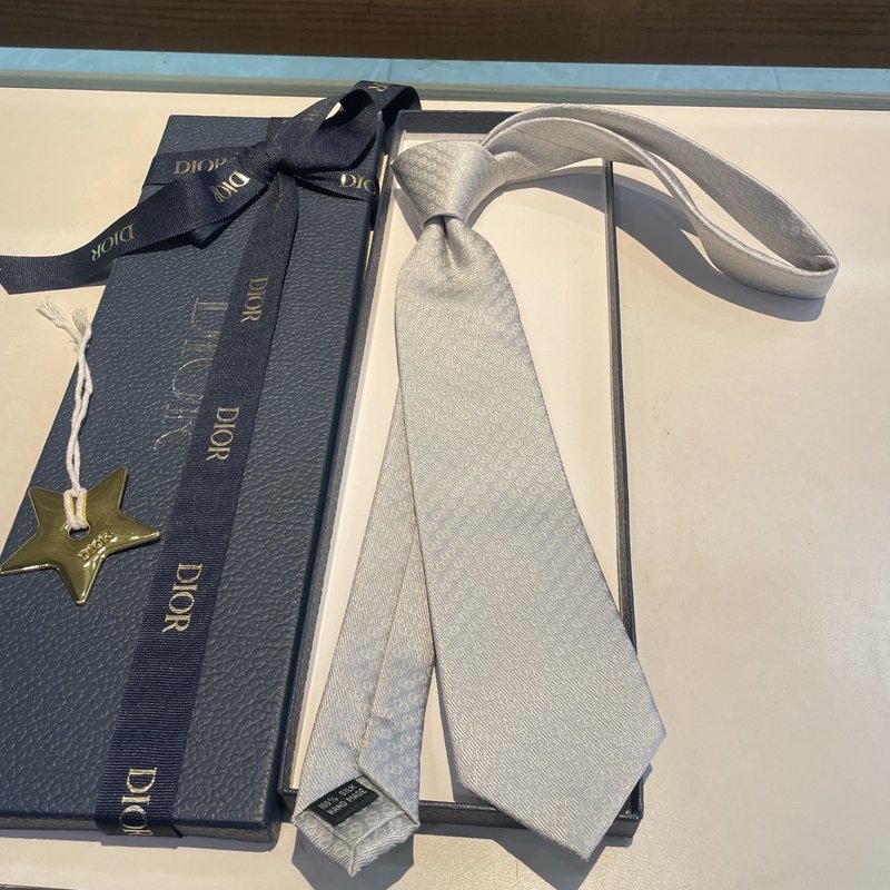 디올 로고 자카드 넥타이 001-265422