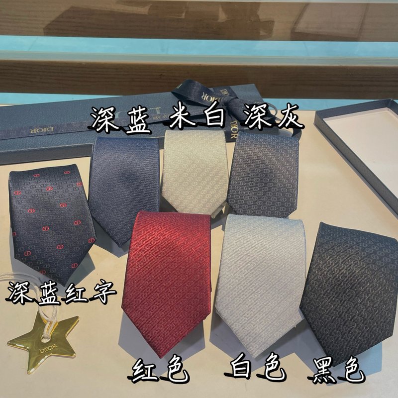 디올 로고 자카드 넥타이 001-265422