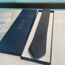 디올 남성 실크 격자무늬 넥타이 001-265425