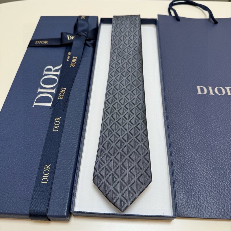 DIOR 다이아몬드 패턴 넥타이 001-265523