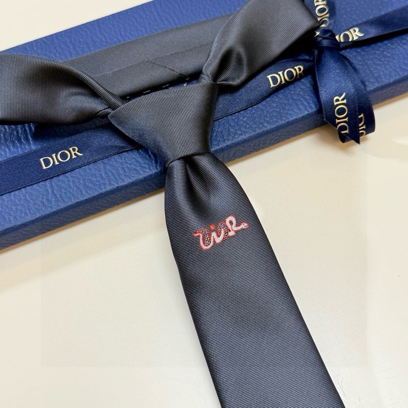 DIOR 남성 로고 자카드 넥타이 001-265526